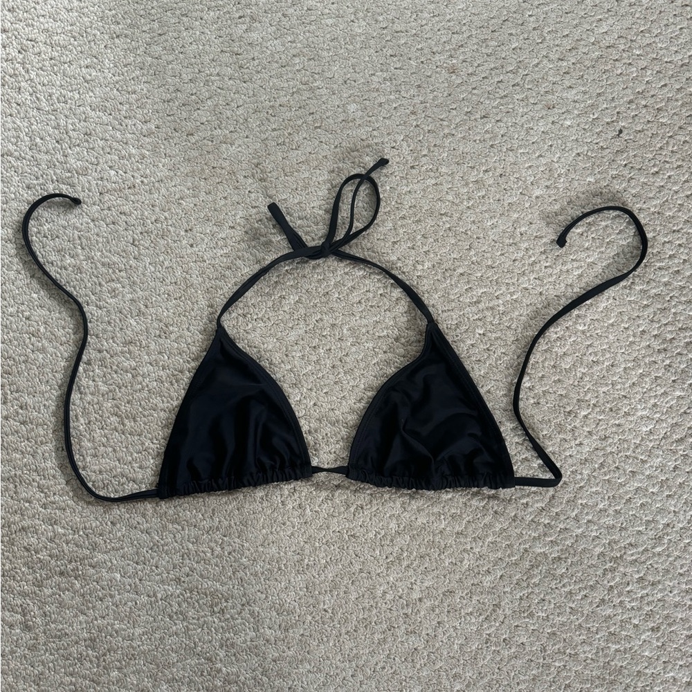 Black Triangle Bikini Top - Classic Women's Swimwear